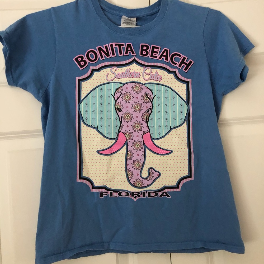 blue t-shirt